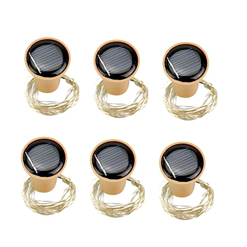 HOMSFOU 6Stücke Solarbetriebene LED Lichterkette für Flaschen mit Leds Dekorative Lichter für Partys Hochzeiten und Zufällige Farben HOMSFOU 6Stücke Solarbetriebene LED Lichterkette für Flaschen mit Leds Dekorative Lichter für Partys Hochzeiten und Zufällige Farben von HOMSFOU