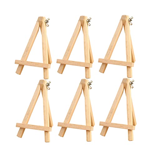 HOMSFOU 6Stücke Tischstaffelei Holz Teiliges Holzdreieck Rahmen für Malerei Fotorahmen und Kunstwerke für Bastelprojekte von HOMSFOU