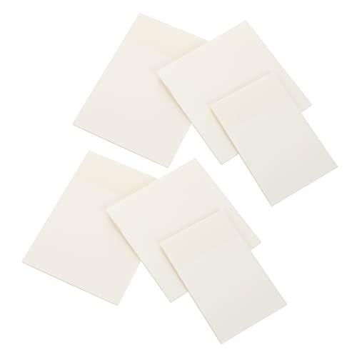 HOMSFOU 6Stücke Transparente Selbstklebende Memo Aufkleber Wasserdichte Pads für Büro Schule und Zuhause für Listen von HOMSFOU