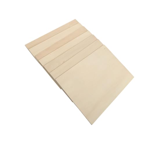 HOMSFOU 7 Blätter Sperrholz aus Linde Basteltafeln Gravieren Planke Rechteck Bretter Zeichnung holzplatten DIY Holzbrennen Holz für Halloween Projekte Handwerk Holz Holzbrett hölzern Beige von HOMSFOU