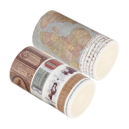 HOMSFOU 7 Rollen Dekorative Washi Klebebänder für Scrapbooking Diy Kinderstationery Aufkleber mit Lebhaften Mustern zur Verschönerung von Tagebüchern und Bastelprojekten von HOMSFOU