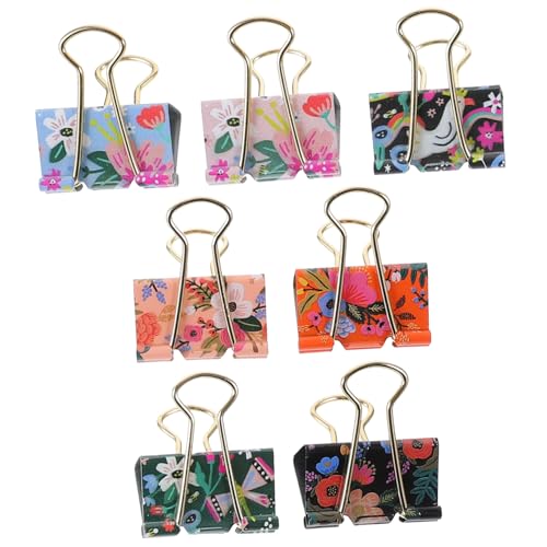 HOMSFOU 7 Stück Binder Clips im Schwarze und Silberne Praktische Büroklammern für Dokumente Notizen und Karten Organisieren von Unterlagen HOMSFOU 7 Stück Binder Clips im Schwarze und Silberne Praktische Büroklammern für Dokumente Notizen und Karten Organisieren von Unterlagen von HOMSFOU