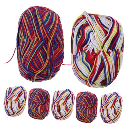 HOMSFOU 7 Stück Milch-baumwoll-garn Häkelgarn, Strickwolle Baumwolle Werfen Dickes Deckengarn Natürlich Anfänger Babygarn Fäden Bausatz Garn Für Babydecken Wollgarn Stricken Creme Stoff HOMSFOU 7 Stück Milch-baumwoll-garn Häkelgarn, Strickwolle Baumwolle Werfen Dickes Deckengarn Natürlich Anfänger Babygarn Fäden Bausatz Garn Für Babydecken Wollgarn Stricken Creme Stoff von HOMSFOU