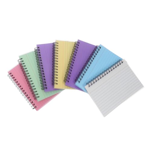 HOMSFOU 7 Stück Spiral-Notizblock Perforiert Handlich Leicht Tragbar für Schule Büro Zuhause Spiralbindung Langlebig für To-do-Listen Schnelle Notizen Kreative Organisation HOMSFOU 7 Stück Spiral-Notizblock Perforiert Handlich Leicht Tragbar für Schule Büro Zuhause Spiralbindung Langlebig für To-do-Listen Schnelle Notizen Kreative Organisation von HOMSFOU