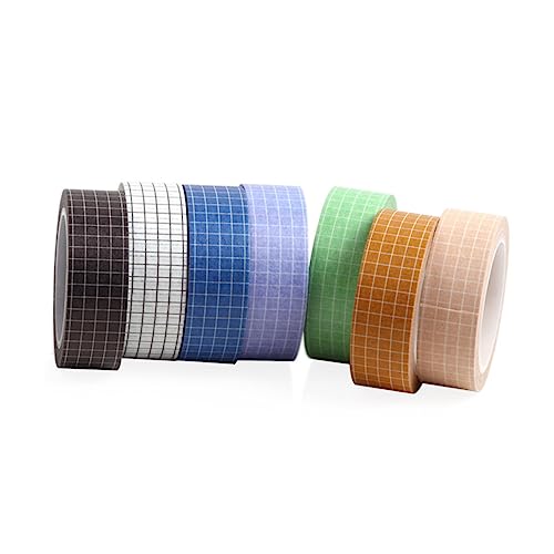 HOMSFOU 7 Stück Teiliges DIY Washi Klebeband Zartes Gittermuster Washi Tape für Scrapbooking Planer Geschenkverpackung Wiederablösbar Haftet ohne Rückstände Bunte Mischung HOMSFOU 7 Stück Teiliges DIY Washi Klebeband Zartes Gittermuster Washi Tape für Scrapbooking Planer Geschenkverpackung Wiederablösbar Haftet ohne Rückstände Bunte Mischung von HOMSFOU