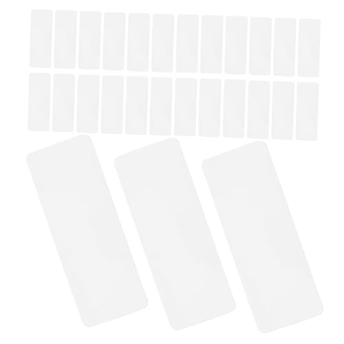 HOMSFOU 70 Stück Magnetische Namensschilds Abnehmbare Trockenlöschetiketten Wiederverwendbar Leere Magnetische Etiketten Namensschilder Trocken Abwischbar Weich Magnetisch Weiß von HOMSFOU