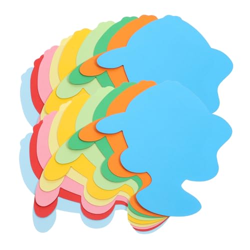 HOMSFOU 72 Stück Dekoration Aus Papierschnitt Pastell Kleine Fischforschung Papier Formen Dekorationen Kinderwand Festival-papierausschnitte Fischausschnitte Aus Papier Bunt Papierstau von HOMSFOU