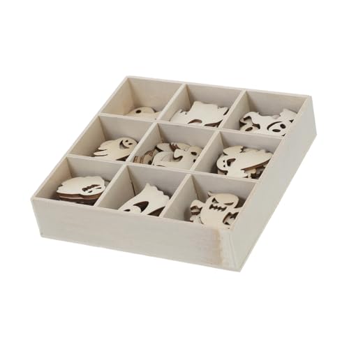 HOMSFOU 72 Stück Teiliges Holz Bastelset für Halloween Kreative DIY Dekorationen mit Motiven Praktischer Box für Partys und Veranstaltungen HOMSFOU 72 Stück Teiliges Holz Bastelset für Halloween Kreative DIY Dekorationen mit Motiven Praktischer Box für Partys und Veranstaltungen von HOMSFOU