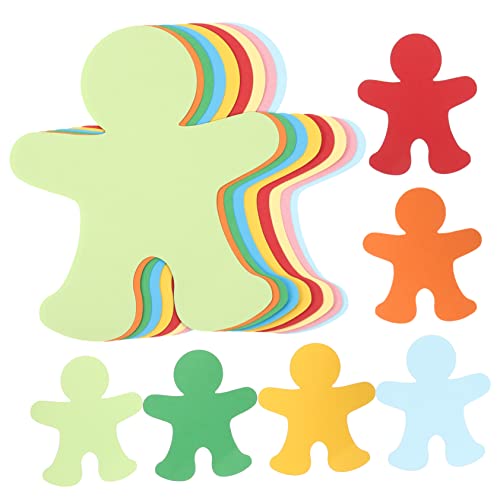 HOMSFOU 72Stücke Papierausschnitte Kinderform Wanddekorationen für Kindergarten und Spielzimmer Bastelmaterialien für DIY Projekte und Festliche Anlässe von HOMSFOU