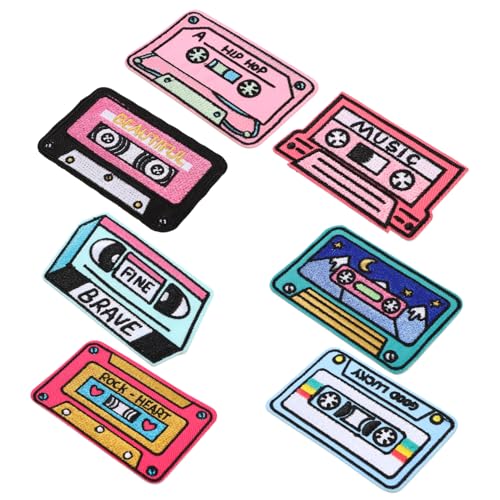 HOMSFOU 7Stücke Teiliges Aufbügelbare Patches Verschiedenen Designs Dekorative Aufnäher Für Hüte Und Kleidung Vielseitige Eisen Flecken Für DIY Projekte Und Reparaturen von HOMSFOU