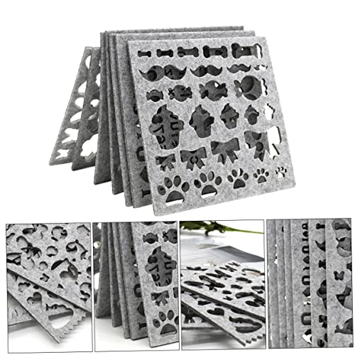 HOMSFOU 7Stücke Teiliges DIY Bastelschablonen für Nadelfilz Vielseitige Applique Formen für Anfänger und Projekte Verschiedenen Themen Wie von HOMSFOU