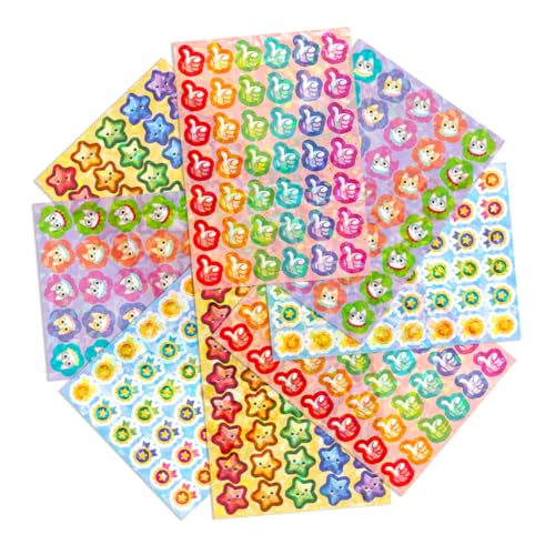 HOMSFOU 8 Blatt Belohnungsaufkleber reflektierend Kind mehrere stickbilder dekoration Schulaufkleber für Schüler Auszeichnungen Aufkleber lohnende Aufkleber Vinyl-Aufkleber HOMSFOU 8 Blatt Belohnungsaufkleber reflektierend Kind mehrere stickbilder dekoration Schulaufkleber für Schüler Auszeichnungen Aufkleber lohnende Aufkleber Vinyl-Aufkleber von HOMSFOU