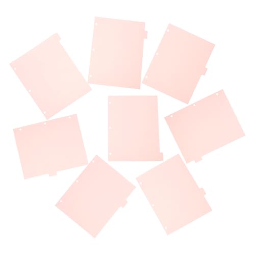 HOMSFOU 8 Blatt Binder Trennblätter mit Löchern Rosa für Ring Ordner Langlebige PP Trenner für Notizen Berichte und Präsentationen HOMSFOU 8 Blatt Binder Trennblätter mit Löchern Rosa für Ring Ordner Langlebige PP Trenner für Notizen Berichte und Präsentationen von HOMSFOU