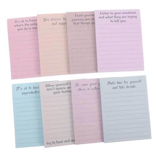 HOMSFOU 8 Haftnotiz Schreibwaren Lustige Arbeitsnotizblöcke süßer Notizblock Lustige, neuartige Notizblöcke lustiger notizblock Beachten Sie Pads Lustige Memo -Pads Papier von HOMSFOU