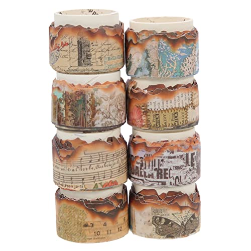 HOMSFOU 8 Rollen Retro Klebebänder für Diy Handwerk Scrapbooking und Geschenkwrap Praktische Bastelmaterialien im Zufälligen Stil HOMSFOU 8 Rollen Retro Klebebänder für Diy Handwerk Scrapbooking und Geschenkwrap Praktische Bastelmaterialien im Zufälligen Stil von HOMSFOU