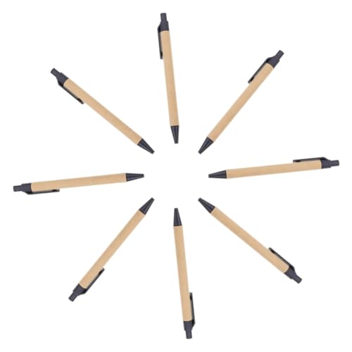 HOMSFOU 8 Stück Einziehbare Kugelschreiber Tragbare Schreibgeräte für Zuhause Wahl für Journaling Notizen und Bastelprojekte Schwarze Ergonomisches Design HOMSFOU 8 Stück Einziehbare Kugelschreiber Tragbare Schreibgeräte für Zuhause Wahl für Journaling Notizen und Bastelprojekte Schwarze Ergonomisches Design von HOMSFOU