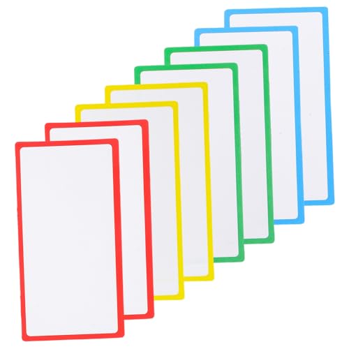 HOMSFOU 8 Stück Löschbarer Name Post Kühlschrankmagnet groß Etiketten mit trockener Löschung Blau Pastell trocken abwischbare Magnetetiketten beschreibbare Magnetetiketten Weich magnetisch von HOMSFOU