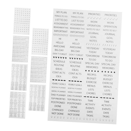HOMSFOU 8 Stück Monatliche Planer-aufkleber, To-do-aufkleber, Kalender, Dekoration, Diy-projekte, Funktionale Aufkleber Für Planer, Notizbücher, Scrapbooking, Journaling von HOMSFOU