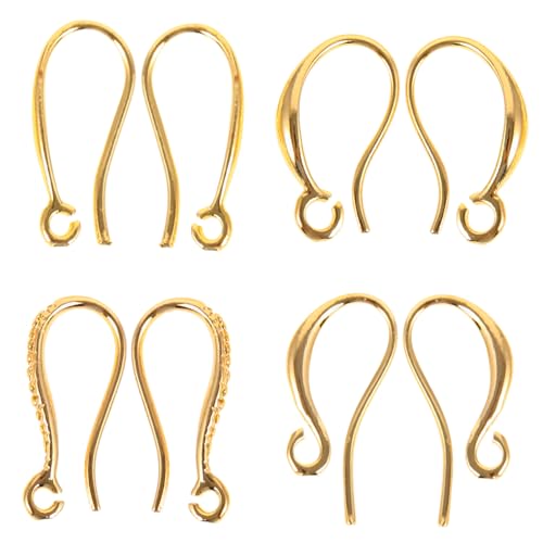 HOMSFOU 8 Stück Ohrhaken Ohrringzubehör Schmuckstopper Gold Sichere Ohrringverschlüsse Ohrringe Ohrhaken Mehrere Ohrringherstellungshaken Zubehör Ohrringherstellung Silber HOMSFOU 8 Stück Ohrhaken Ohrringzubehör Schmuckstopper Gold Sichere Ohrringverschlüsse Ohrringe Ohrhaken Mehrere Ohrringherstellungshaken Zubehör Ohrringherstellung Silber von HOMSFOU