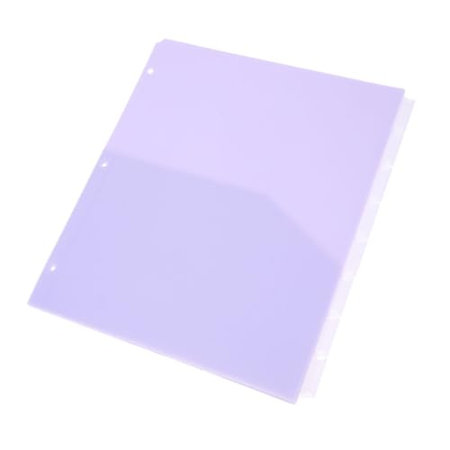HOMSFOU 8 Stück Ordnertaschen Büroordner Organizer Schulordner Taschenordner Gelochte Dokumentenordnertaschen Dokumentenzubehör Schutzfolien Farbe Pink Organizer von HOMSFOU