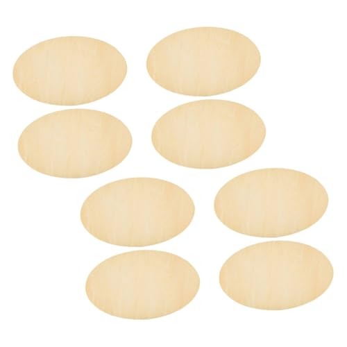 HOMSFOU 8 Stück Ovale Holzspäne Holzformen Schild Aus Holz Unvollendetes Holzhandwerk Holzscheiben Holzhandwerk Für Souvenirs Unlackierte Holzplatte Buchsbaum Beige HOMSFOU 8 Stück Ovale Holzspäne Holzformen Schild Aus Holz Unvollendetes Holzhandwerk Holzscheiben Holzhandwerk Für Souvenirs Unlackierte Holzplatte Buchsbaum Beige von HOMSFOU
