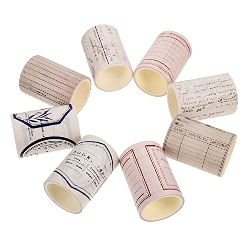 HOMSFOU 8 Stück Retro -Nostalgie und Papierband Klebeband für Scrapbooking Klebeband DIY papierklebeband selber machen DIY Washi Tapes Bonbonfarbenes Washi Tape HOMSFOU 8 Stück Retro -Nostalgie und Papierband Klebeband für Scrapbooking Klebeband DIY papierklebeband selber machen DIY Washi Tapes Bonbonfarbenes Washi Tape von HOMSFOU