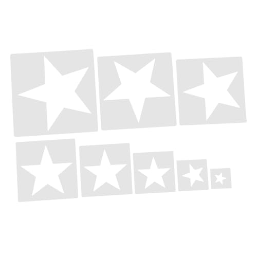 HOMSFOU 8 Stück Teiliges Diy Stern Schablonen für Malprojekte Wiederverwendbare Malschablonen für Wände und Möbel zur Individuellen Gestaltung von Oberflächen HOMSFOU 8 Stück Teiliges Diy Stern Schablonen für Malprojekte Wiederverwendbare Malschablonen für Wände und Möbel zur Individuellen Gestaltung von Oberflächen von HOMSFOU