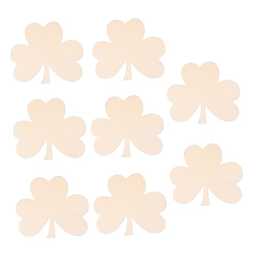HOMSFOU 8 Stück Teiliges Holzschnittformen für Patrick's Day Unlackierte Kleeblatt Holzverzierungen zum Malen und Dekorieren HOMSFOU 8 Stück Teiliges Holzschnittformen für Patrick's Day Unlackierte Kleeblatt Holzverzierungen zum Malen und Dekorieren von HOMSFOU