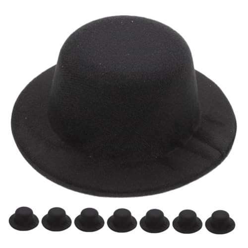 HOMSFOU 8 Stück Teiliges Mini Hüte Schwarz Miniatur Top Hats für DIY Bastelprojekte Weihnachtsdeko Puppenhut Zubehör für Stofftiere und Festliche Partygestaltung HOMSFOU 8 Stück Teiliges Mini Hüte Schwarz Miniatur Top Hats für DIY Bastelprojekte Weihnachtsdeko Puppenhut Zubehör für Stofftiere und Festliche Partygestaltung von HOMSFOU