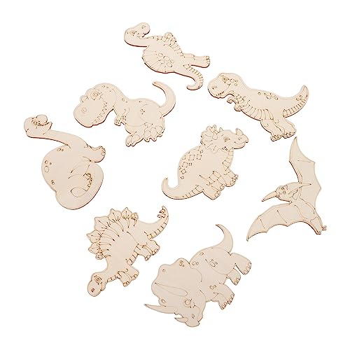 HOMSFOU 8Stücke Teiliges Dinosaurier Holz Bastelset für Junge Mädchen DIY Graffiti Holzchips zum Bemalen Handwerkszeug für Kindergeburtstage und Bastelprojekte HOMSFOU 8Stücke Teiliges Dinosaurier Holz Bastelset für Junge Mädchen DIY Graffiti Holzchips zum Bemalen Handwerkszeug für Kindergeburtstage und Bastelprojekte von HOMSFOU