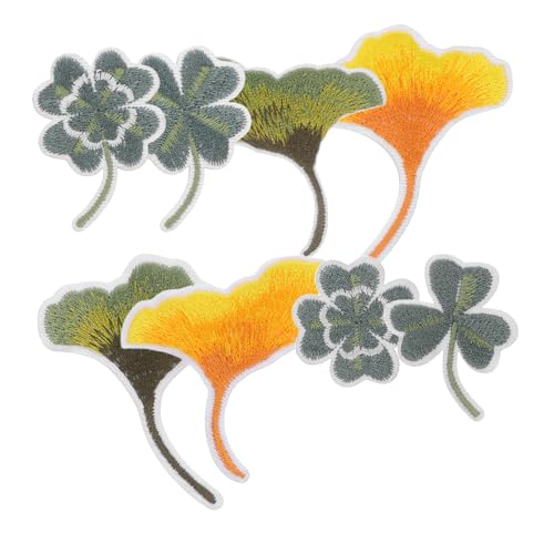 HOMSFOU 8 Stück Teiliges Set Selbstklebender Ginkgo und Vierblättriger Kleeblatt Patches in Farbverlauf Bestickte Stoffaufnäher für Kleidung Taschen Schuhe Strapazierfähig Praktisch HOMSFOU 8 Stück Teiliges Set Selbstklebender Ginkgo und Vierblättriger Kleeblatt Patches in Farbverlauf Bestickte Stoffaufnäher für Kleidung Taschen Schuhe Strapazierfähig Praktisch von HOMSFOU