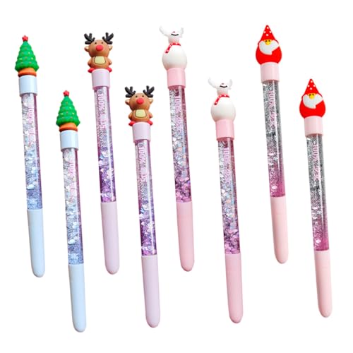 HOMSFOU 8 Stück Teiliges Weihnachts Gelstifte Spitze Bunte Praktische Schreibstifte für Schüler Stilvolle Leichte Kugelschreiber mit Weihnachtsmotiv für Büro und Schule HOMSFOU 8 Stück Teiliges Weihnachts Gelstifte Spitze Bunte Praktische Schreibstifte für Schüler Stilvolle Leichte Kugelschreiber mit Weihnachtsmotiv für Büro und Schule von HOMSFOU