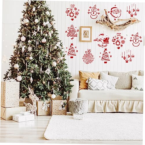 HOMSFOU 8 Stück Teiliges Weihnachts Schablonen aus Kunststoff Wiederverwendbare DIY Malvorlagen mit Klassischen Xmas Motiven Vielseitig für Fenster Wände Scrapbooking Fensterdekoration HOMSFOU 8 Stück Teiliges Weihnachts Schablonen aus Kunststoff Wiederverwendbare DIY Malvorlagen mit Klassischen Xmas Motiven Vielseitig für Fenster Wände Scrapbooking Fensterdekoration von HOMSFOU