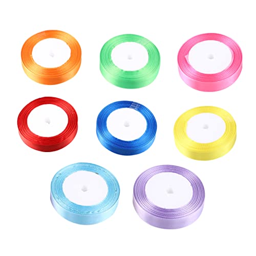 HOMSFOU 8 Stück Wickelband Satinband Diy -material Dekoratives Band Partydekoration Geschenkverpackungsband HOMSFOU 8 Stück Wickelband Satinband Diy -material Dekoratives Band Partydekoration Geschenkverpackungsband von HOMSFOU