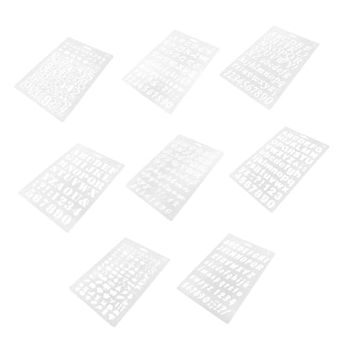 HOMSFOU 8 Teilige Malvorlagen Schablonen Buchstaben Vinyl Buchstabenschablonen Große Wiederverwendbare Wandschablonen Zum Malen Zahlen Buchstabenschablonen Kits Multifunktions HOMSFOU 8 Teilige Malvorlagen Schablonen Buchstaben Vinyl Buchstabenschablonen Große Wiederverwendbare Wandschablonen Zum Malen Zahlen Buchstabenschablonen Kits Multifunktions von HOMSFOU