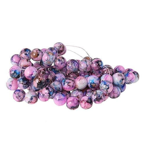 HOMSFOU 80 Stück Farbige Glasperlen mit Rissmuster Diy Bastelperlen für Schmuckherstellung Armbänder und Vielseitig Einsetzbare Bastelmaterialien HOMSFOU 80 Stück Farbige Glasperlen mit Rissmuster Diy Bastelperlen für Schmuckherstellung Armbänder und Vielseitig Einsetzbare Bastelmaterialien von HOMSFOU