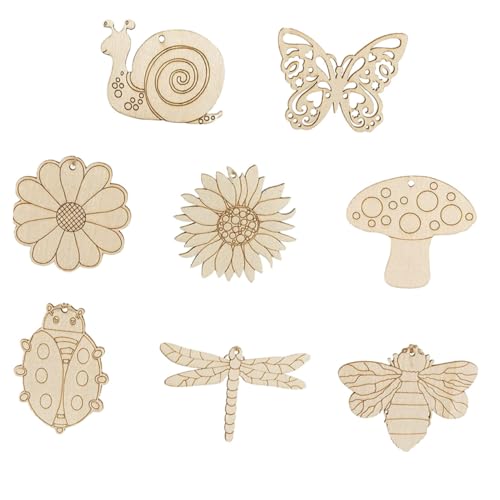HOMSFOU 80 Stück Holz Ausschnitte für Diy Dekoration Insektenform Holzscheiben für Kreative Bastelprojekte für HOMSFOU 80 Stück Holz Ausschnitte für Diy Dekoration Insektenform Holzscheiben für Kreative Bastelprojekte für von HOMSFOU