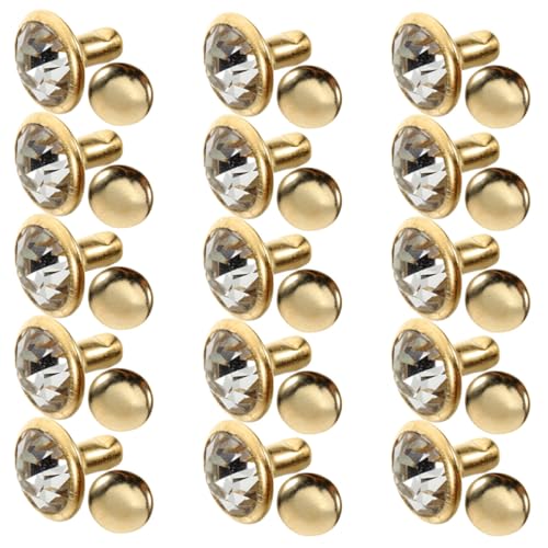 HOMSFOU 80 Stück Kristall Strass Nieten Silberfarben Metall Schmucksteine für DIY Kleidung Schuhe Taschen Dekorationen Langlebig und Einfach Anzubringen HOMSFOU 80 Stück Kristall Strass Nieten Silberfarben Metall Schmucksteine für DIY Kleidung Schuhe Taschen Dekorationen Langlebig und Einfach Anzubringen von HOMSFOU