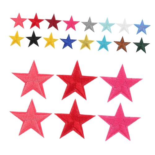 HOMSFOU 80 Stück Pentagramm-Patch Sternenfleck Sternflicken aufbügeln Aufnäher mit Sternstickerei gestickter Sternenaufnäher Aufnäher für Jacken Craft-Patches Polyester HOMSFOU 80 Stück Pentagramm-Patch Sternenfleck Sternflicken aufbügeln Aufnäher mit Sternstickerei gestickter Sternenaufnäher Aufnäher für Jacken Craft-Patches Polyester von HOMSFOU