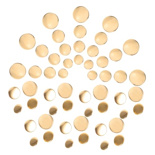 HOMSFOU 80 Stück Teiliges Goldene Runde Metallknöpfe für Anzüge Uniformjacken Mäntel DIY Nähen Mode Zubehör Langlebig Elegant von HOMSFOU