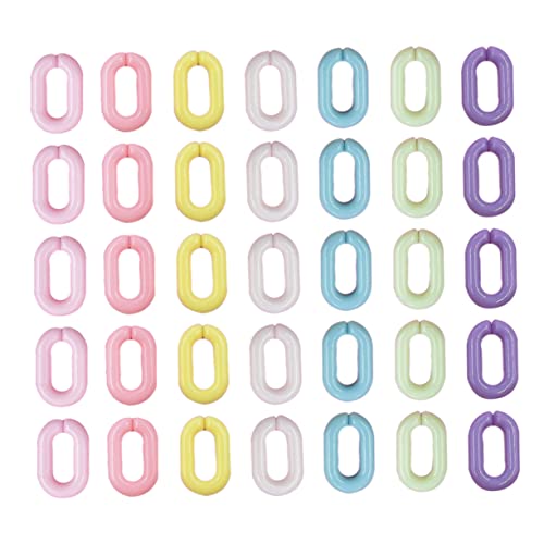 HOMSFOU 800 Stück Acryl Ringe für Diy Brillenketten Verbindungselemente für Handy und Hosenträger Oval Langlebig und Flexibel Einfache Montage für Schmuckherstellung und Bastelprojekte von HOMSFOU
