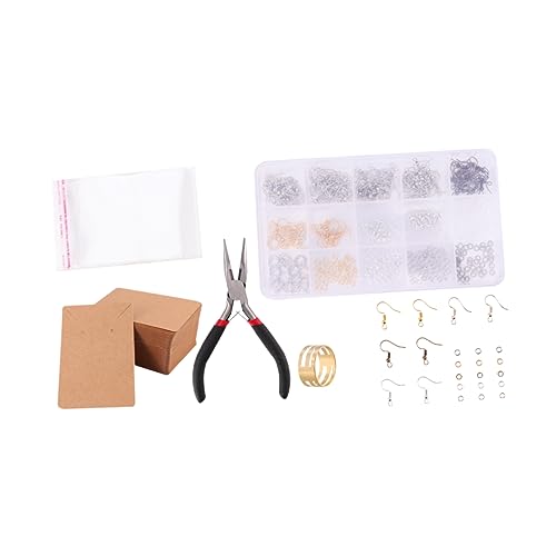 HOMSFOU 800 Stück Ohrringteile Set Diy Ohrhaken Schmuckzubehör Mix Leichte Materialien Vielseitig für Basteln und Ohrschmuckherstellung Gemischt von HOMSFOU