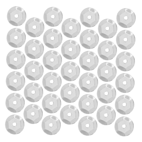 HOMSFOU 800 Stück Paillettenperlen Flache Pailletten Dekorative Pailletten Weiße Pailletten Große Pailletten Zubehör Für Die Tassenherstellung Pailletten Perlen Bunte Pailletten Pvc Silver HOMSFOU 800 Stück Paillettenperlen Flache Pailletten Dekorative Pailletten Weiße Pailletten Große Pailletten Zubehör Für Die Tassenherstellung Pailletten Perlen Bunte Pailletten Pvc Silver von HOMSFOU