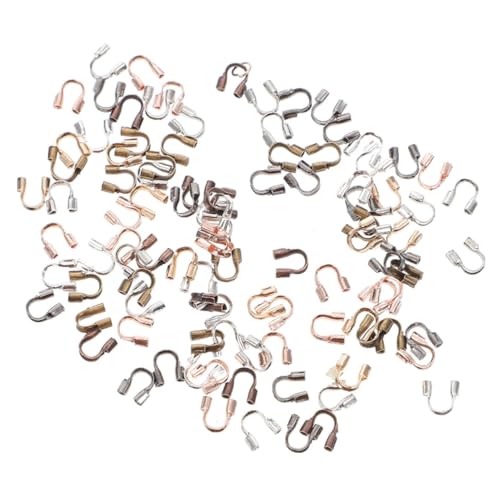HOMSFOU 800 Stück U förmige Drahtschutz hülsen Schmuckzubehör für Halskette Armband DIY Schmuckherstellung Bunte Mischung Langlebig und Rostfrei HOMSFOU 800 Stück U förmige Drahtschutz hülsen Schmuckzubehör für Halskette Armband DIY Schmuckherstellung Bunte Mischung Langlebig und Rostfrei von HOMSFOU