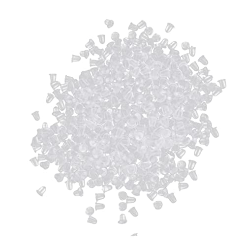 HOMSFOU 8000 Stück Silikon Ohrring Verschluss Pads Transparent Hypoallergen Weich Komfortabel Ersatz Ohrstecker Stopper Diy Schmuck Zubehör Praktisch für Reisen und Alltag HOMSFOU 8000 Stück Silikon Ohrring Verschluss Pads Transparent Hypoallergen Weich Komfortabel Ersatz Ohrstecker Stopper Diy Schmuck Zubehör Praktisch für Reisen und Alltag von HOMSFOU