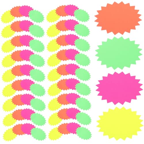HOMSFOU 80Stücke Burst Förmige Papierausschnitte Leuchtenden Farben Für DIY Projekte Dekorationen Und Beschriftungen Für Bastelarbeiten von HOMSFOU