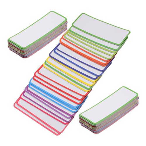 HOMSFOU 81 Stück magnetisches Etikett Magnetetiketten für Whiteboard Trockener Lösche Magnete trocken abwischbare Etiketten Magnete für Whiteboard beschreibbare Magnetetiketten Aufkleber von HOMSFOU