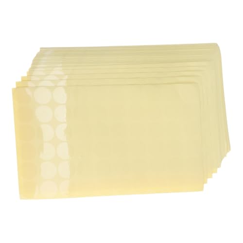 HOMSFOU 84 Blatt Transparente Runde Selbstklebende PVC Aufkleber Klare Verpackungs-siegel für Umschläge Lebensmittelbeutel und Kleine Pakete Starke Haftung Vielseitig Einsetzbar von HOMSFOU