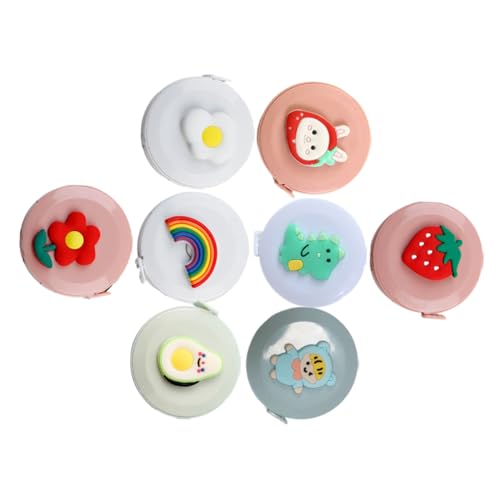 HOMSFOU 8Stücke Mini Maßband Teilig Einziehbar für Nähen DIY Flexibles Maßband für Körpermessungen und Handwerk von HOMSFOU