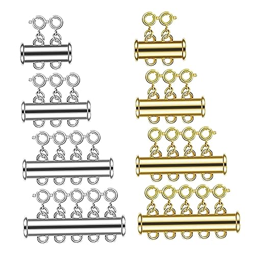HOMSFOU 8Stücke Teiliges Magnetverschluss Für Schmuck Mehrreihige Karabinerhaken Hochmagnetischem Material Für Halsketten Und Armbandverschlüsse Silber HOMSFOU 8Stücke Teiliges Magnetverschluss Für Schmuck Mehrreihige Karabinerhaken Hochmagnetischem Material Für Halsketten Und Armbandverschlüsse Silber von HOMSFOU
